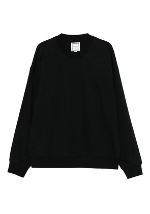 Wooyoungmi logo-patch long-sleeved sweater - Black