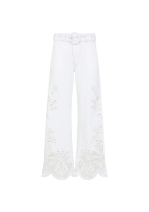 FARM Rio Off-white Boho Beauty Richelieu pants