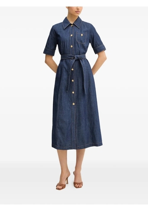 LUISA SPAGNOLI Periodico denim midi dress - Blue