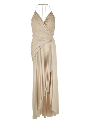 Alexandre Vauthier draped asymmetric dress - Neutrals