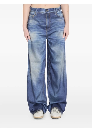 Golden Goose printed five-pocket trousers - Blue