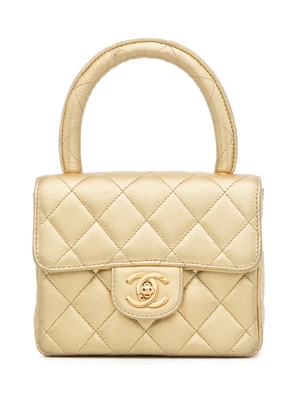 CHANEL Pre-Owned 1992 micro Classic Flap bag - Gold