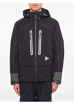 and Wander shield-effect hooded jacket - Black