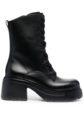 LIU JO 75mm Carrie lace-up boots - Black