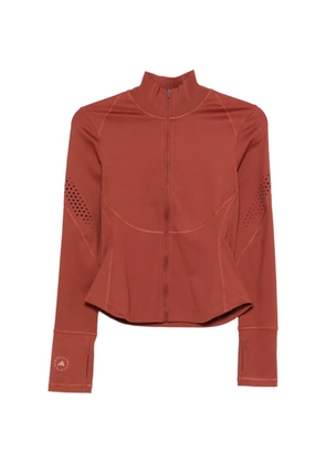 adidas by Stella McCartney perforated-detail jacket - Brown