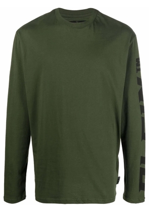 Philipp Plein logo-print long-sleeved T-shirt - Green