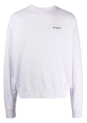 Off-White Arrows cotton sweatshirt - Purple