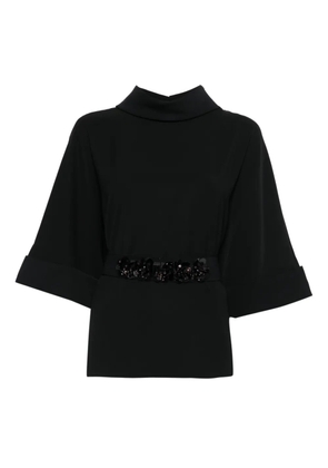 P.A.R.O.S.H. belt-embellished blouse - Black