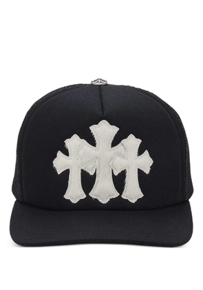 Chrome Hearts Triple Cross Cemetery mohair hat - Black