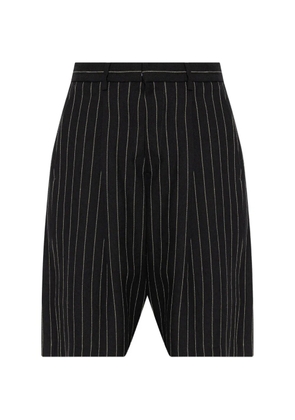 R13 pinstripe bermuda shorts - Black