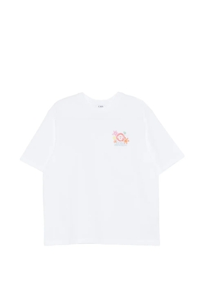 Casablanca graphic-print oversized T-shirt - White