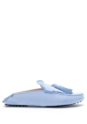 Tod's tassel-detail leather mules - Blue