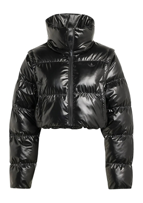 adidas cropped puffer jacket - Black