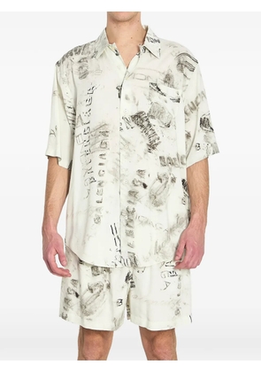 Balenciaga pyjama shirt - Neutrals