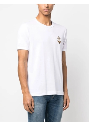 Dolce & Gabbana embroidered Bee cotton T-shirt - White