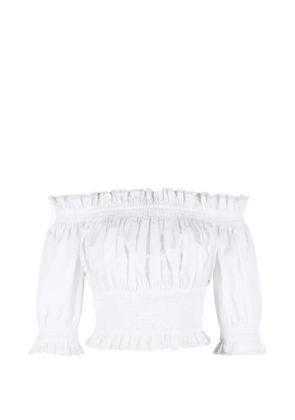 Dolce & Gabbana ruffled top - White