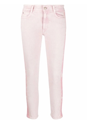 Stella McCartney logo tape slim jeans - Pink