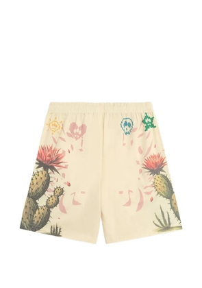 BARROW cactus-print shorts - Neutrals