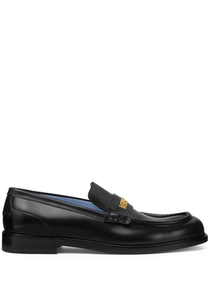 Versace leather loafers - Black