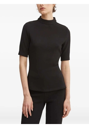 HUGO ribbed high-neck top - Black