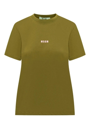 MSGM logo-print T-shirt - Green