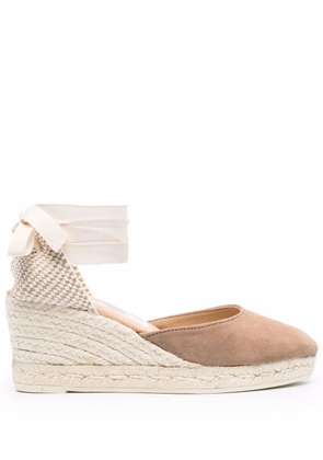 Manebi ankle-tie espadrilles - Brown