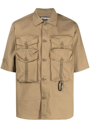 Spoonyard Coolmax multi-pockets shirt - Brown