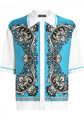 Dolce & Gabbana bandana-print shirt - Blue