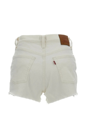 Levi's 501 raw-cut fringed shorts - White