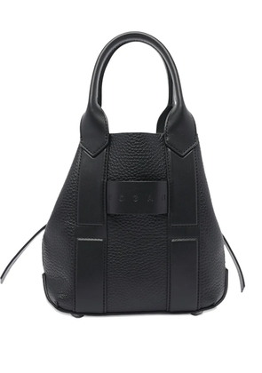Hogan Script leather tote bag - Black