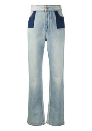 Philosophy Di Lorenzo Serafini two-tone panel jeans - Blue