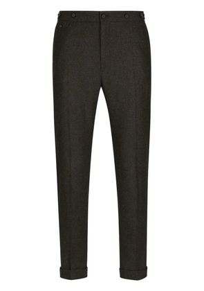 Dolce & Gabbana pressed-crease tailored trousers - Brown