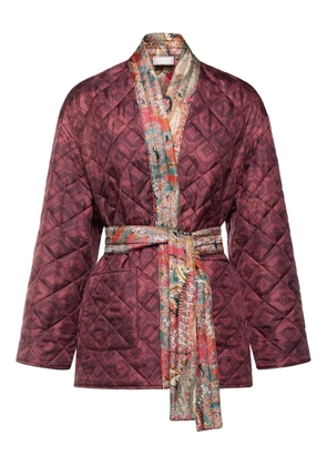 Pierre-Louis Mascia quilted patterned coat - Red