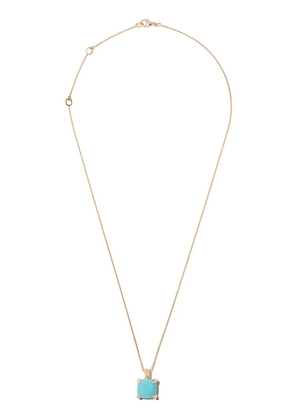 David Yurman 18kt yellow gold Châtelaine turquoise and diamond pendant necklace
