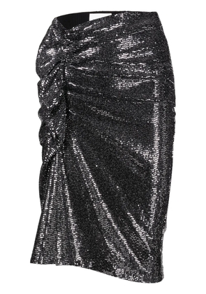 MARANT ÉTOILE Dolene rhinestone miniskirt - Silver