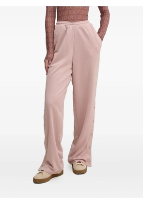 HUGO button-detail trousers - Pink