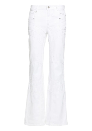 Zadig&Voltaire Elvira mid-rise flared jeans - White