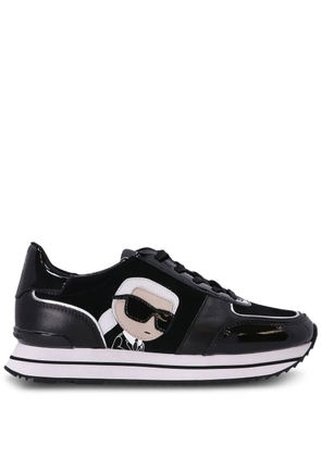 Karl Lagerfeld Karl patch-detail low-top sneakers - Black
