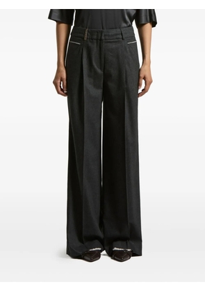 Peserico pleated-details trousers - Black