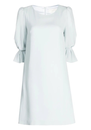 JANE Gem ruched sleeve tunic dress - Blue