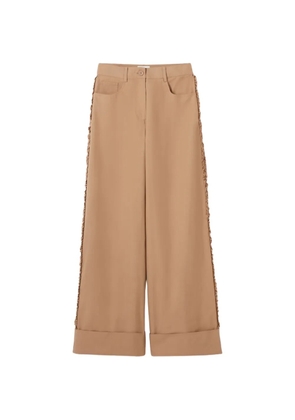 Claudie Pierlot ruffled palazzo pants - Neutrals