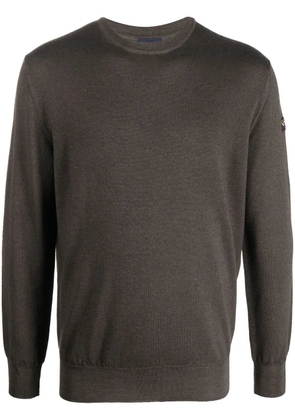 Paul & Shark virgin wool crew neck jumper - Brown