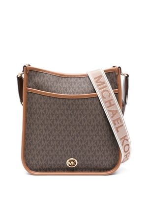 Michael Michael Kors logo-print cross body bag - Brown