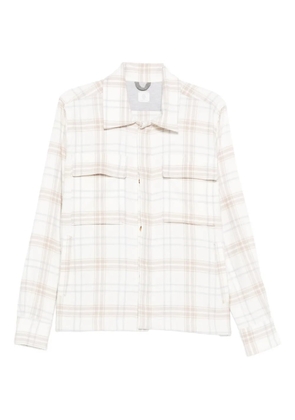 Eleventy checked shirt - Neutrals