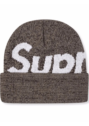 Supreme Big Logo beanie - Brown
