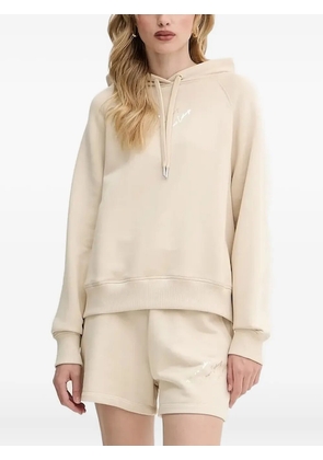 Armani Exchange logo hoodie - Neutrals