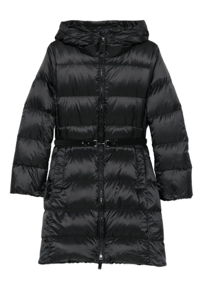 Max Mara hooded belted coat - Black