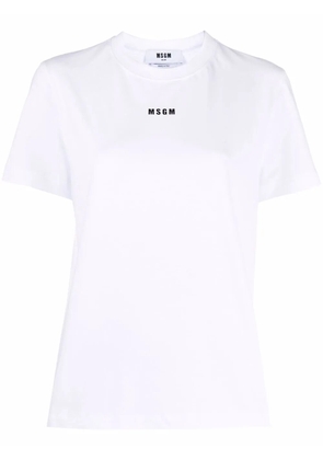 MSGM logo-print short-sleeved T-shirt - White