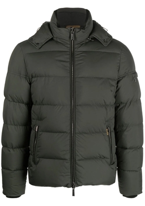 Moorer quilted-finish puffer jacket - Green