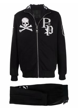 Philipp Plein logo-print track pants - Black
